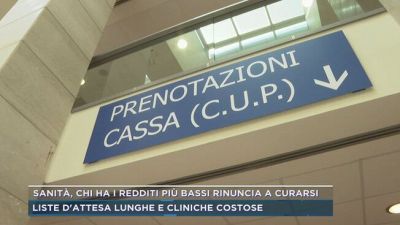 Sanità, chi ha redditi più bassi rinuncia a curarsi