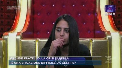 Grande fratello, la crisi di Perla