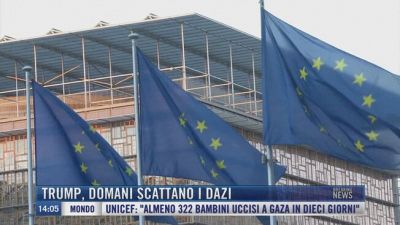 Breaking News delle 14.00 | Trump, domani scattano i dazi