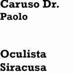 Caruso Dr. Paolo Oculista