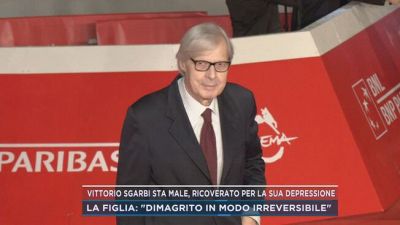 Vittorio Sgarbi sta male, ricoverato per la sua depressione