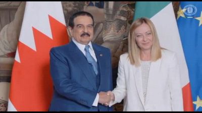Meloni riceve il re del Bahrein: focus su Gaza e rapporti bilaterali