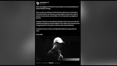 Parigi 2024, niente Olimpiadi per Sinner: una "grandissima delusione"