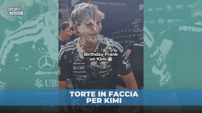 "Agguato" a Kimi Antonelli: panna in faccia per il compleanno