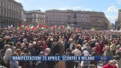 Breaking News delle 21.30 | Manifestazioni 25 aprile, scontri a Milano
