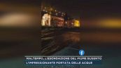 Maltempo, l'esondazione del fiume Busento
