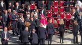 L'arrivo di Mattarella e Meloni ai funerali di Papa Francesco