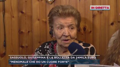 Sassuolo, Giuseppina e la bolletta da 24mila euro