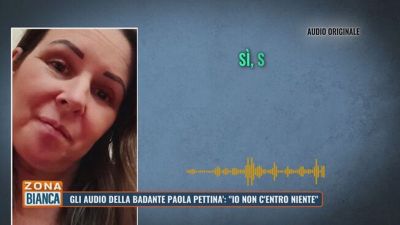 Gli audio della badante Paola Pettinà: "Io non c'entro niente"