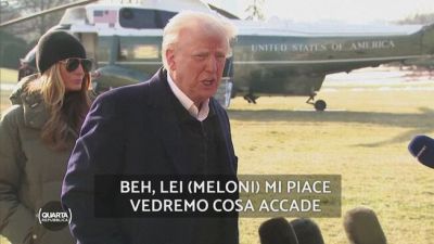 Trump sui dazi all'Italia: "Meloni mi piace, vedremo che succederà"