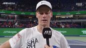 Sinner: "Finire l'anno come numero 1 mi rende felice"