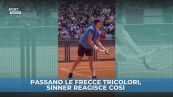 Frecce tricolori, la reazione di Sinner