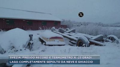 Svezia, freddo record e termometro a -23 gradi