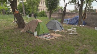 Roma, bivacchi, rifiuti e scippi al parco all'ombra del Colosseo