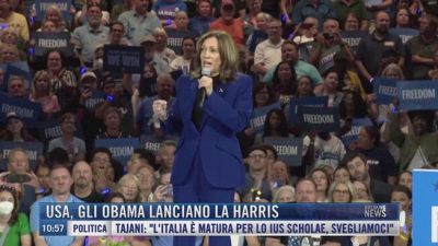 Breaking News delle 11.00 | Usa, gli Obama lanciano Harris