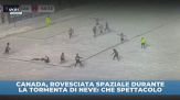 Rovesciata pazzesca nella neve