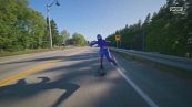 Diego Poncelet a 151 km/h sullo skate. E' record del mondo