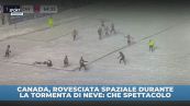 Rovesciata pazzesca nella neve