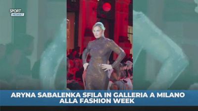 Sabalenka in passerella alla Milano Fashion Week