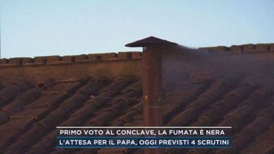 Primo voto al Conclave, la fumata è nera