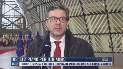 Breaking News delle 16.00 | Ue, sì a piano per il riarmo