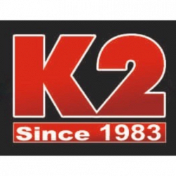 K2 Since 1983 Kebab e Pizza Tacos Chicken logo