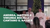 Andrea, Matteo e Virginia Bocelli cantano il Natale