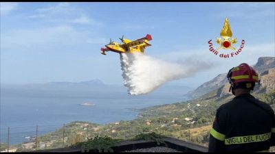 A Maratea sotto controllo l'incendio della vegetazione