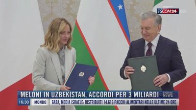 Breaking News delle 16.00 | Meloni in Uzbekistan, accordi per 3 miliardi