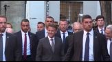 Roma, per Macron un'ora e mezza di visita a comunità S.Egidio