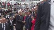 Mattarella al Foro Italico per Paolini: alla fine, selfie con la coppa