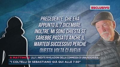 Lilly, inedite rivelazioni della commessa di una pescheria