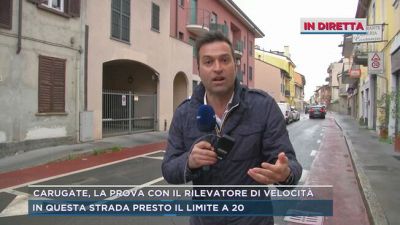 Carugate, la prova con il rilevatore di velocità
