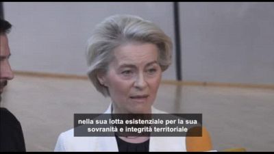 Von der Leyen: da piano riarmo Ue anche fondi per difesa Ucraina