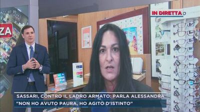 Sassari, contro il ladro armato: parla Alessandra