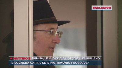 Pierina, le dichiarazioni di Giuliano sul suo matrimonio