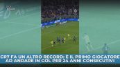 Ennesimo record di Cristiano Ronaldo: in gol da 24 anni consecutivi