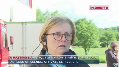 Cantù, cede un ponte per il nubifragio