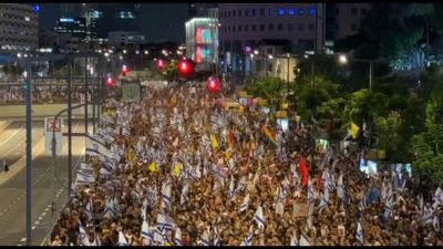 L'enorme manifestazione in Israele contro il governo di Netanyahu