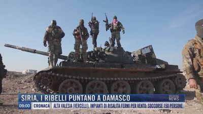 Breaking News delle 9.00 | Siria, i ribelli puntano a Damasco