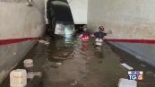 I sub nel parcheggio, un cimitero sott'acqua