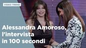 Alessandra Amoroso, l'intervista in 100 secondi
