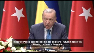 Erdogan: "Turchia ideale per ospitare colloqui Russia-Ucraina-Usa"
