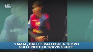 Yamal, palleggi a tempo di musica