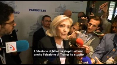 Le Pen a Madrid: "La finiamo o no con questa fesseria del Green Deal?"