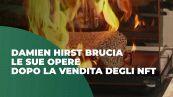 Damien Hirst brucia le sue opere dopo la vendita degli Nft