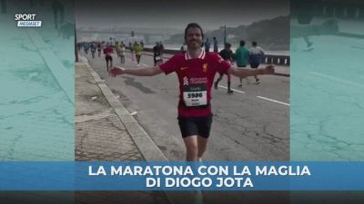 L'omaggio a Diogo Jota: l'amico corre la maratona con la sua maglia