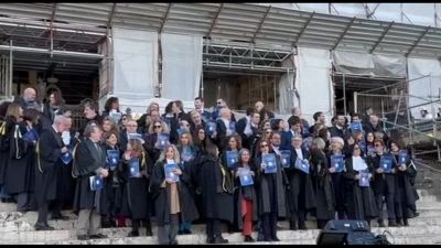 I magistrati in piazza con la Costituzione, contro riforma Giustizia