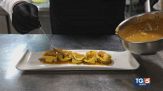 Gusto: tortelli di ricotta e tartufo bianchetto agli scampi