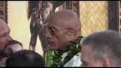 Dwayne Johnson "The Rock" in versione Maui alla prima di "Oceania"